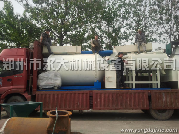 全自動?；⒅闊o機保溫砂漿生產(chǎn)線發(fā)貨現(xiàn)場