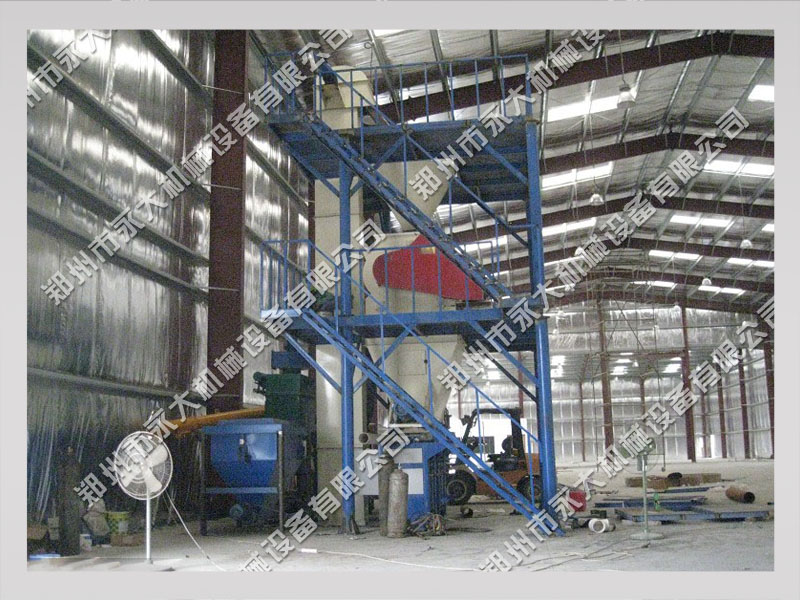 卡塔爾全自動干粉砂漿設(shè)備安裝現(xiàn)場