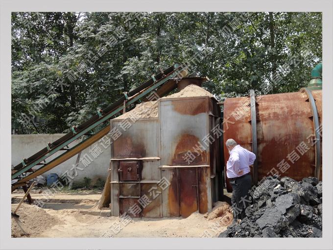 伊拉克客戶參觀沙子烘干機工作現場